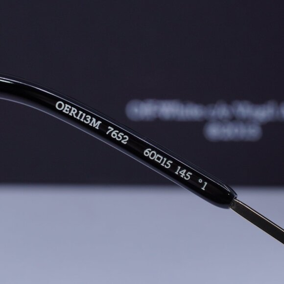Off-White OERI13M MIAMI 7652 Oval Sunglasses – Gold/Green Gradient main image 9